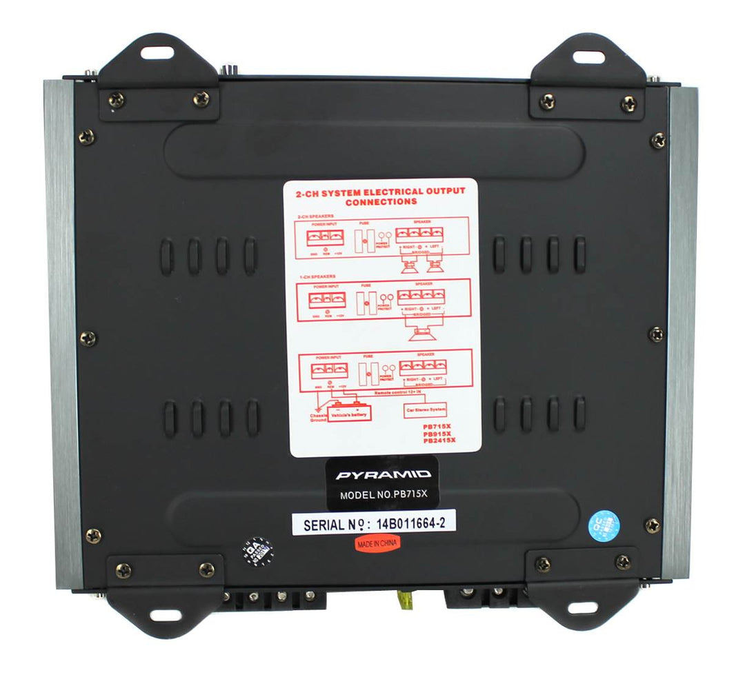 Pyramid 1000W 2 Channel Car Audio Amplifier Power Amp MOSFET 2 Ohm (Used) - VMInnovations
