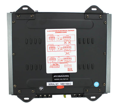 Pyramid 1000W 2 Channel Car Audio Amplifier Power Amp MOSFET 2 Ohm (Used) - VMInnovations