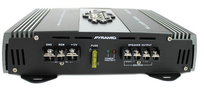 Pyramid 1000W 2 Channel Car Audio Amplifier Power Amp MOSFET 2 Ohm (Refurbished)