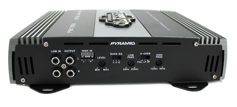 Pyramid 1000W 2 Channel Car Audio Amplifier Power Amp MOSFET 2 Ohm (Refurbished)