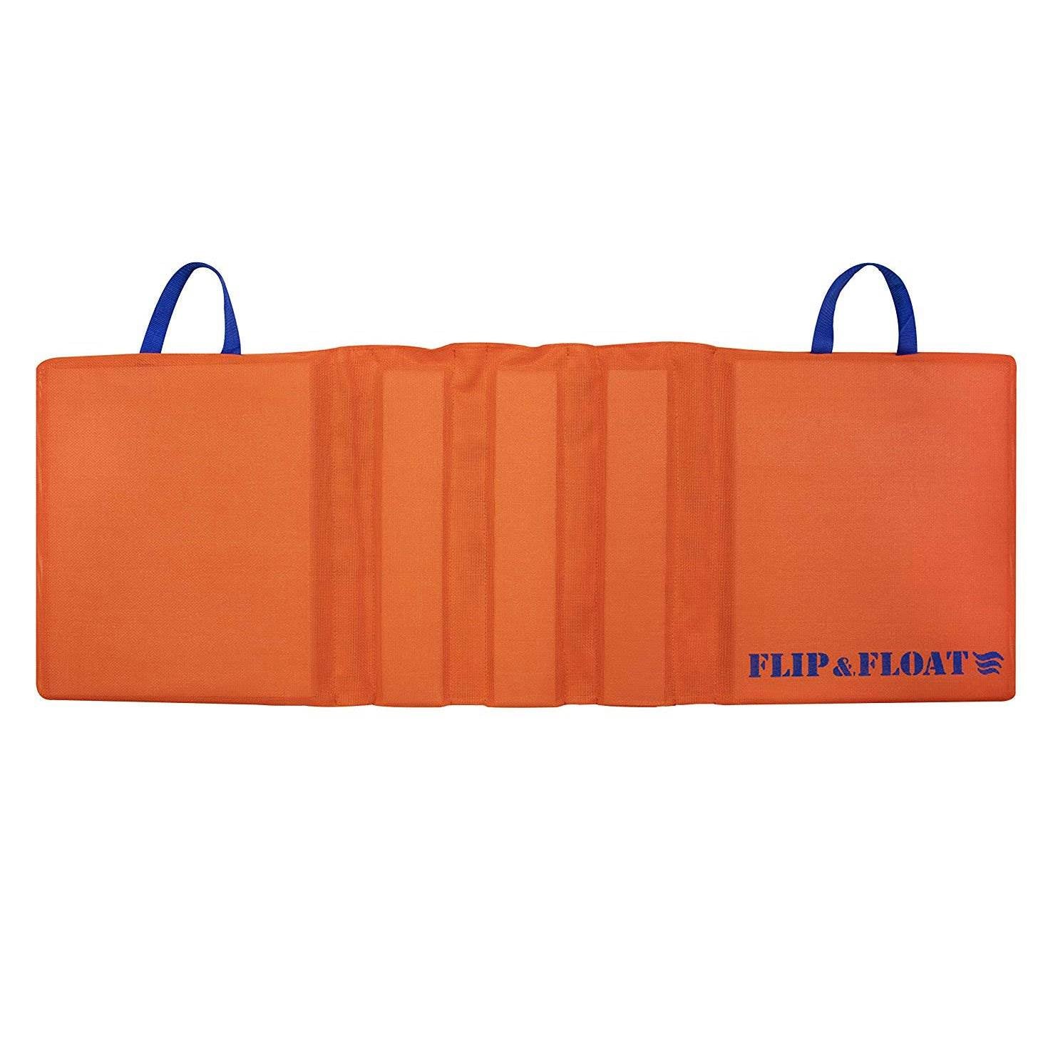Swimline 15003 Flip & Float Waterproof Boating Poolside Hammock Cushion, Orange - VMInnovations