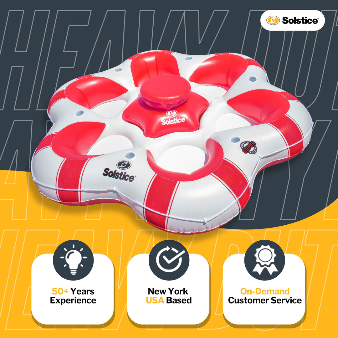 Swimline Solstice SuperChill Island 6 Person Water Raft Float Lounger (Open Box)