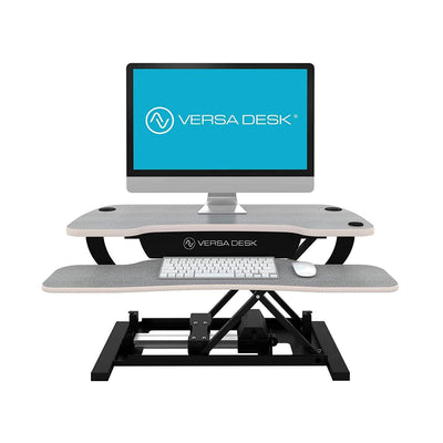VersaDesk 36" Power Pro Electric Powered Standing Desk Riser Converter, Gray