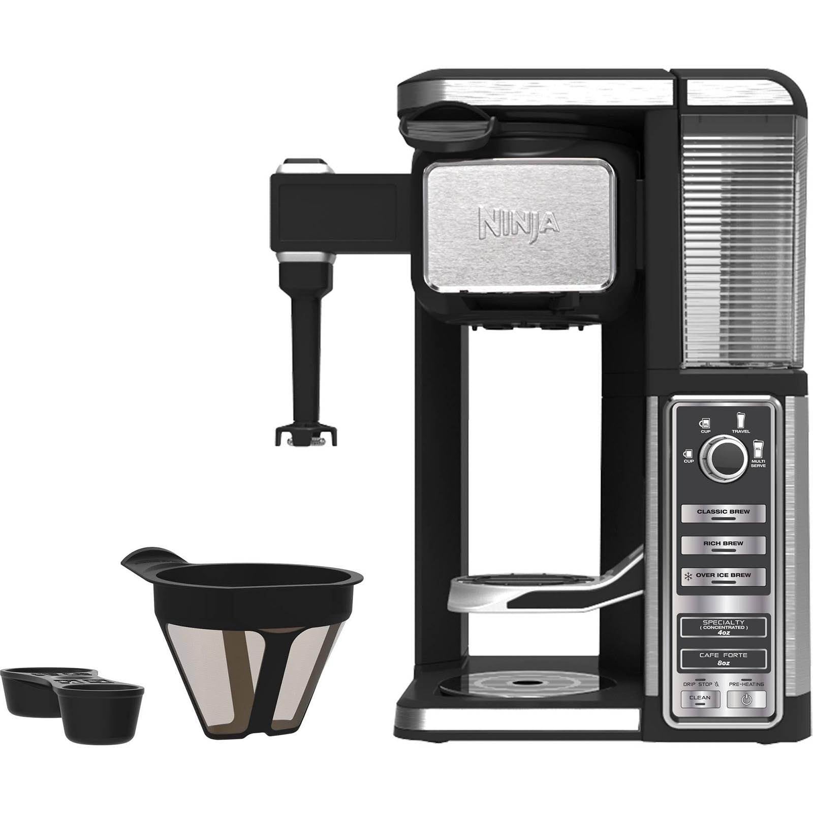 Ninja Coffee Bar Single Serve System with Recipe Book (Certified Refurbished)