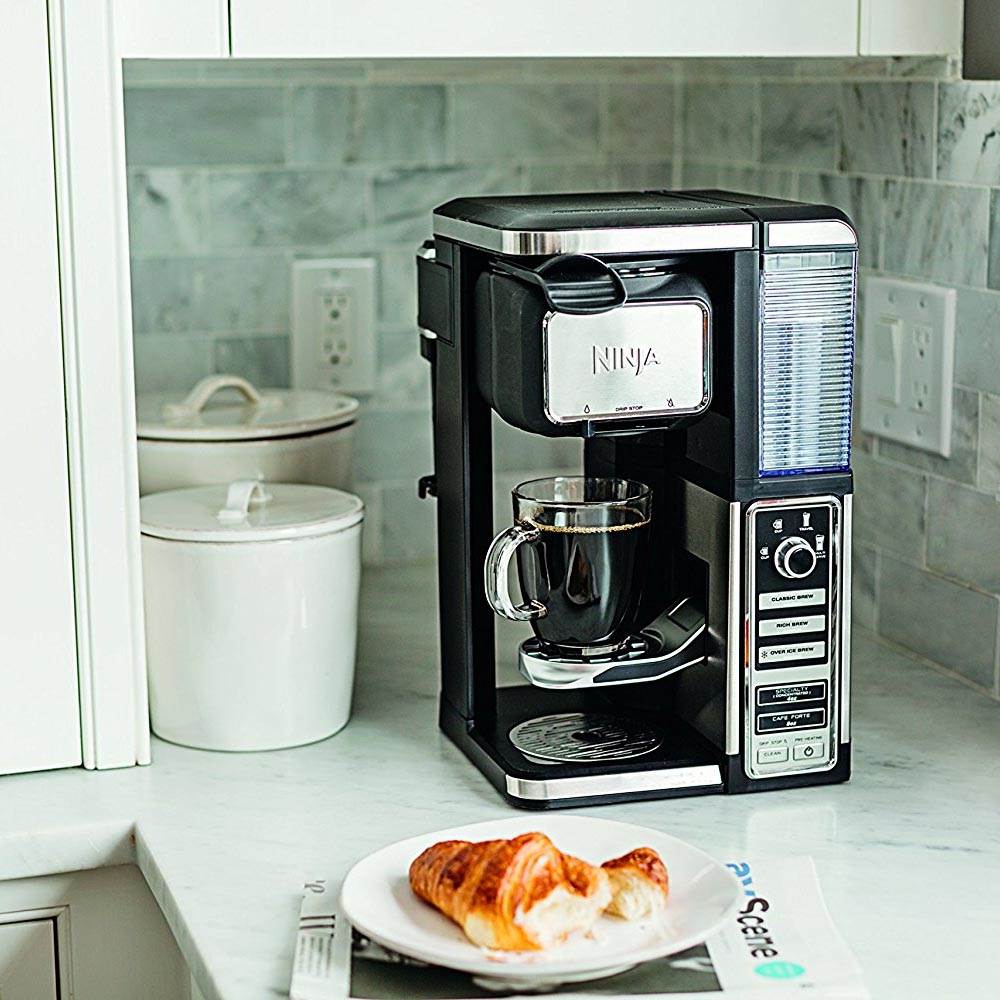 Ninja Coffee Bar Single Serve System with Recipe Book (Certified Refurbished)
