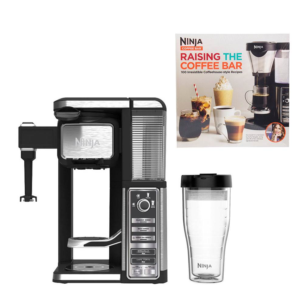 Ninja Single Serve Coffee Bar Machine with Recipe Book (Certified Refurbished)