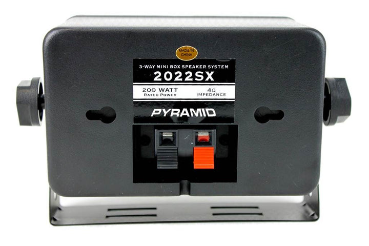 PYRAMID 2022SX 3.75" 200W 3-Way Car Audio Mini Box Car/Inside Home Speakers