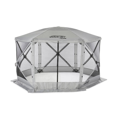 Clam Quick Set Escape Portable Camping Gazebo Canopy Shelter, Gray (2 Pack)