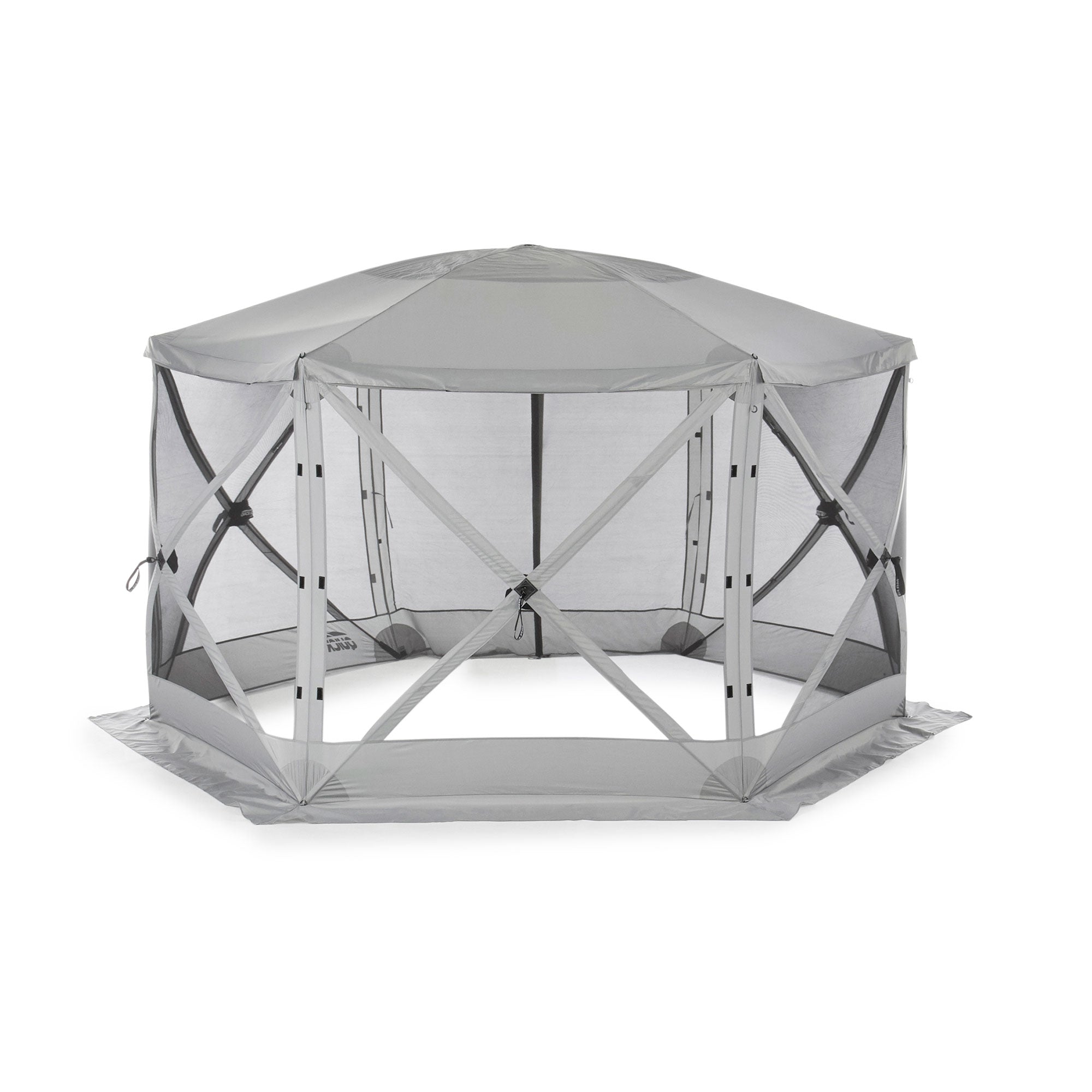 Clam Quick Set Escape Portable Camping Gazebo Canopy Shelter, Gray (2 Pack)
