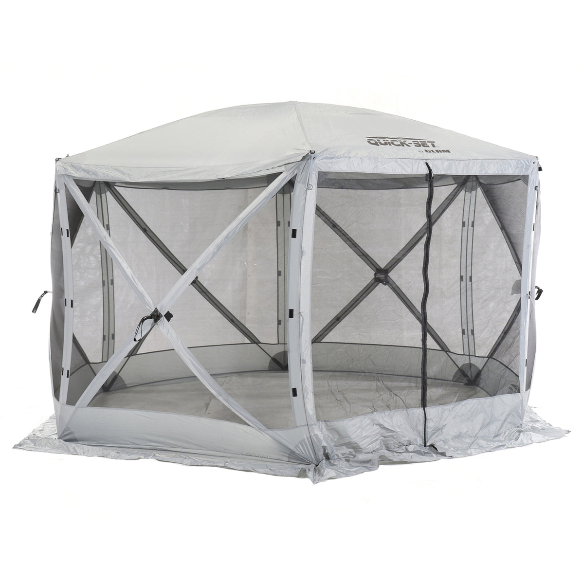 Quick-Set Escape Camping Outdoor Gazebo Canopy Shelter, Gray (For Parts)