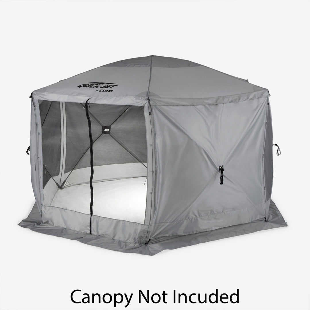 CLAM Quick-Set Screen Hub Tent Wind & Sun Panels, Accessory Only, Gray (3 pack)