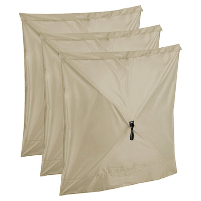 Clam Quick Set Escape Portable Canopy Shelter + Wind & Sun Panels (3 pack) - VMInnovations