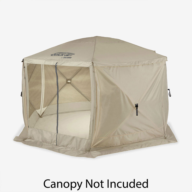 Clam Quick-Set Screen Hub Tent Wind & Sun Panels, Accessory Only, Tan (3 Pack)