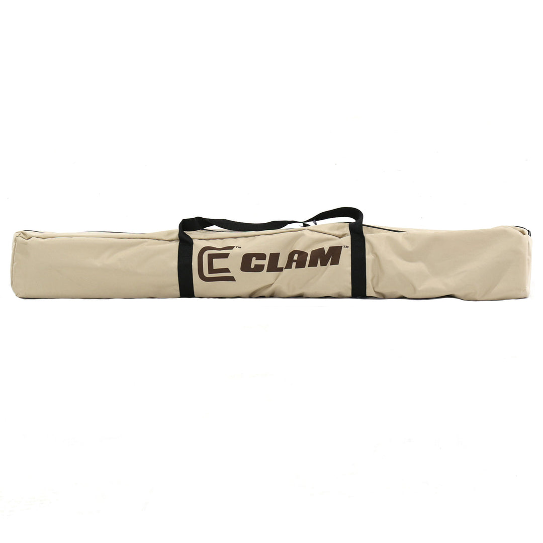 Clam Quick Set Traveler Camping Outdoor Gazebo Canopy Shelter, Tan (Used) - VMInnovations