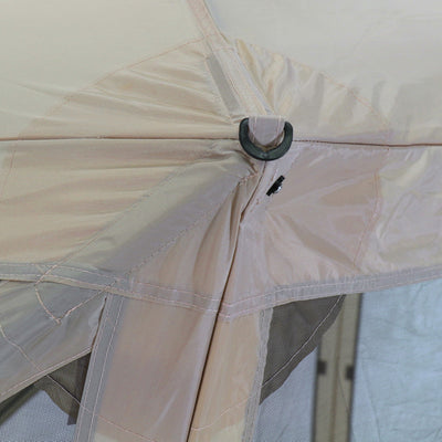 Clam Quick Set Traveler Camping Outdoor Gazebo Canopy Shelter, Tan (Used) - VMInnovations