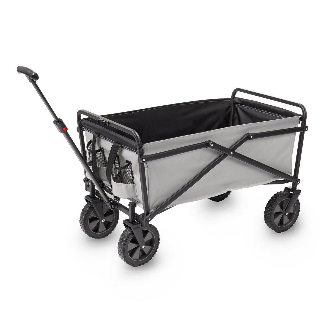 Seina Manual 150 Pound Capacity Steel Wagon Outdoor Garden Cart, Gray(For Parts) - VMInnovations