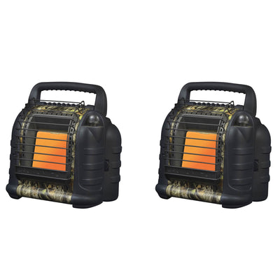 Mr Heater MH12B 12000 BTU Hunting Buddy Portable Propane Heater, Camo (2 Pack) - VMInnovations