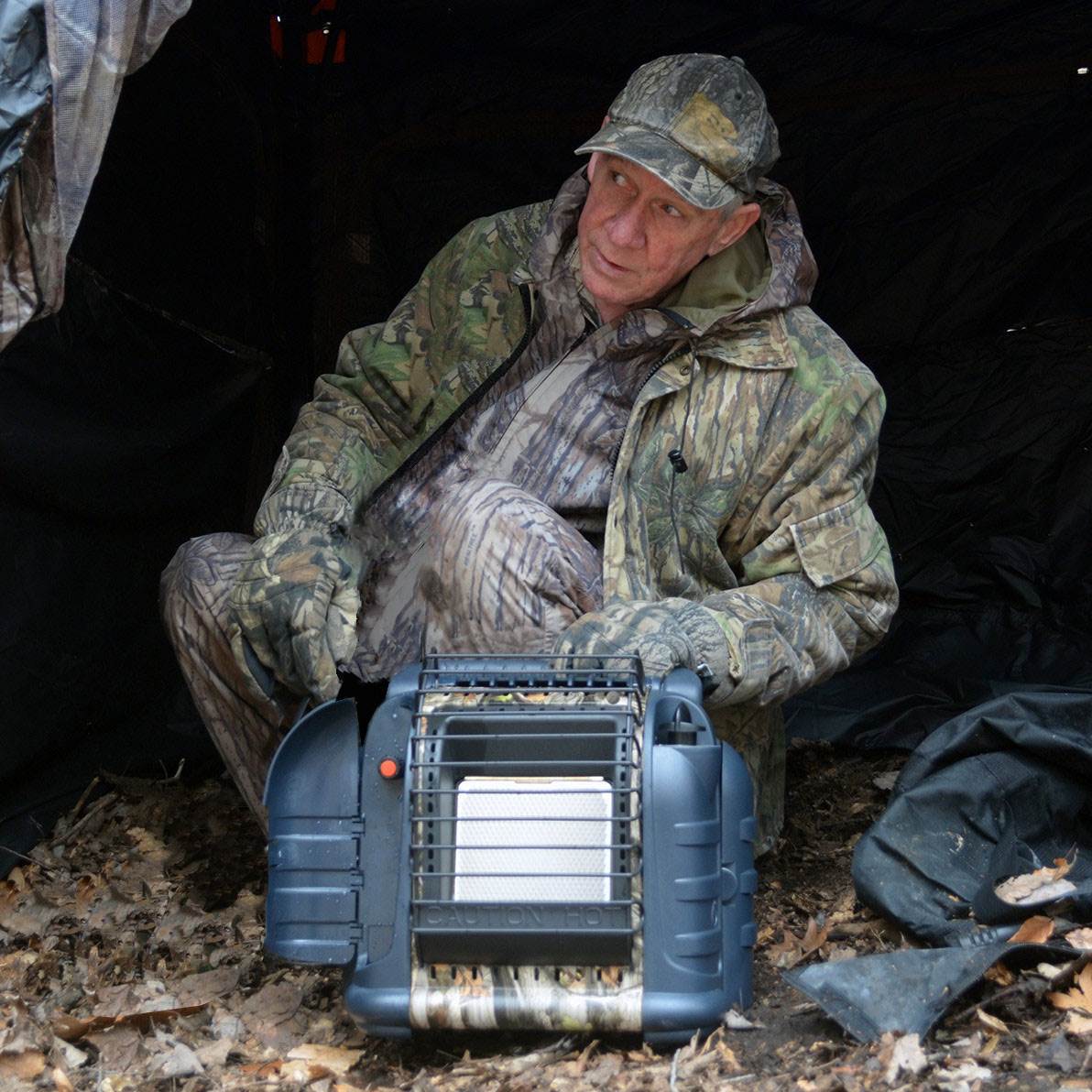 Mr Heater MH12B 12000 BTU Hunting Buddy Portable Propane Heater, Camo (2 Pack) - VMInnovations