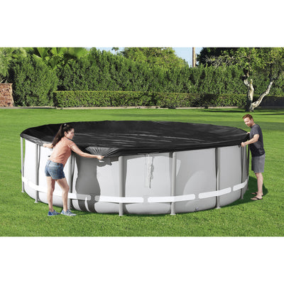 Bestway Round PVC 16' Pool Cover for Above Ground Pro Frame Pools (Cover Only)