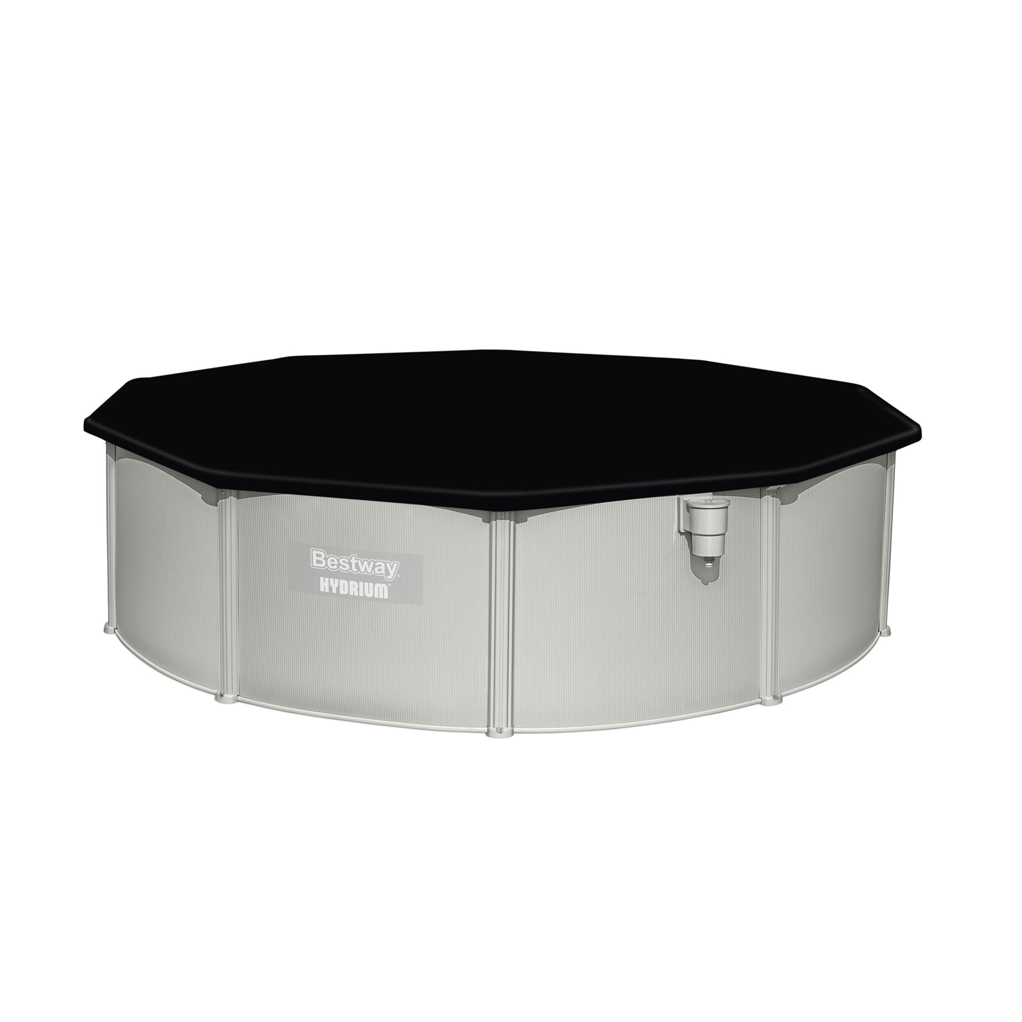 Bestway Round PVC 16 Foot Pool Cover for Above Ground Pro Frame Pools (Open Box) - VMInnovations