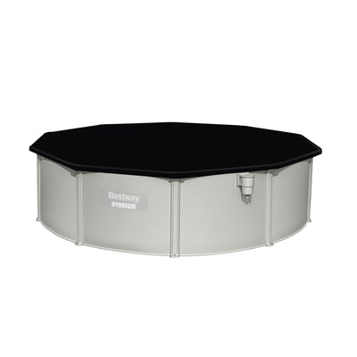 Bestway Round PVC 16 Foot Pool Cover for Above Ground Pro Frame Pools (Open Box) - VMInnovations