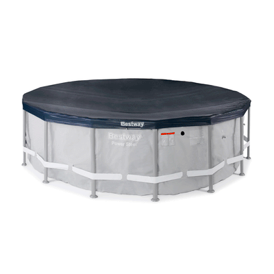 Bestway 13429 16ft x 48in Power Steel Pro Frame Swimming Pool & Round Pool Cover - VMInnovations