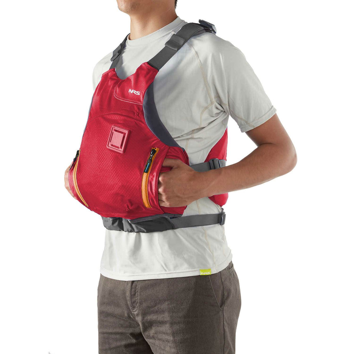 NRS Ion PFD Coast Guard Certified Adult Life Jacket Vest, Red, XS/M (Open Box)