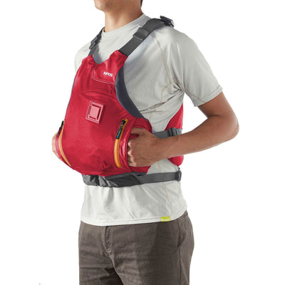 NRS Ion PFD Coast Guard Certified Adult Life Jacket Vest, Red, XS/M (Open Box)