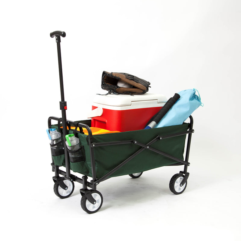 Heavy Duty Compact Folding 150 lb Capacity Utility Cart, Green (Open Box)