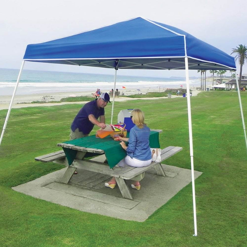 Z-Shade 10x10 Horizon Angled Leg Instant Shade Canopy Tent, Blue (Open Box)