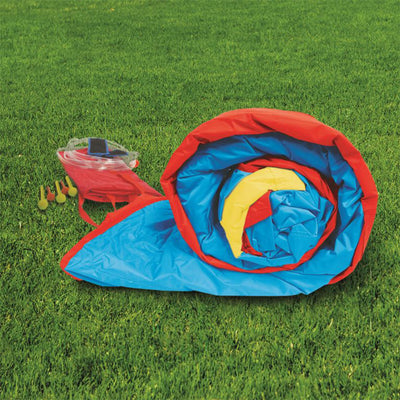 Banzai Sidewinder Falls Inflatable Water Park Pool with Slide and Water Cannons