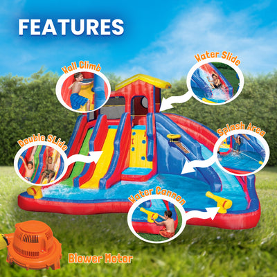 Banzai Backyard Hydro Blast Water Slide Water Park & Accessories (Open Box) - VMInnovations