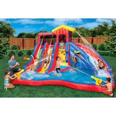 Banzai Backyard Hydro Blast Water Slide Water Park & Accessories (Open Box)