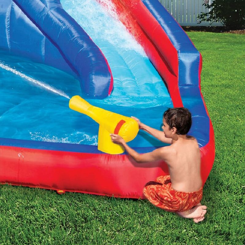 Banzai Hydro Blast Kids Inflatable Backyard Waterpark Activity Pool Play Center