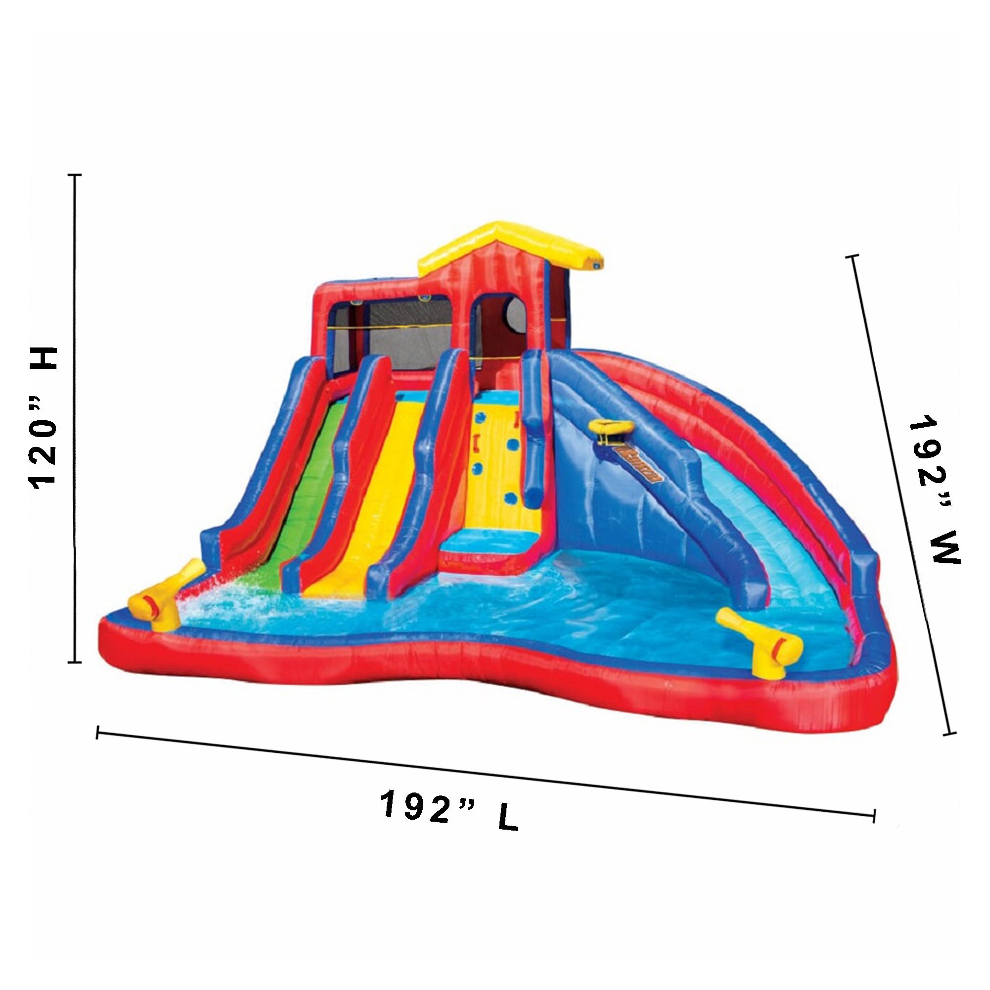 Banzai Backyard Hydro Blast Water Slide Water Park & Accessories (Open Box) - VMInnovations