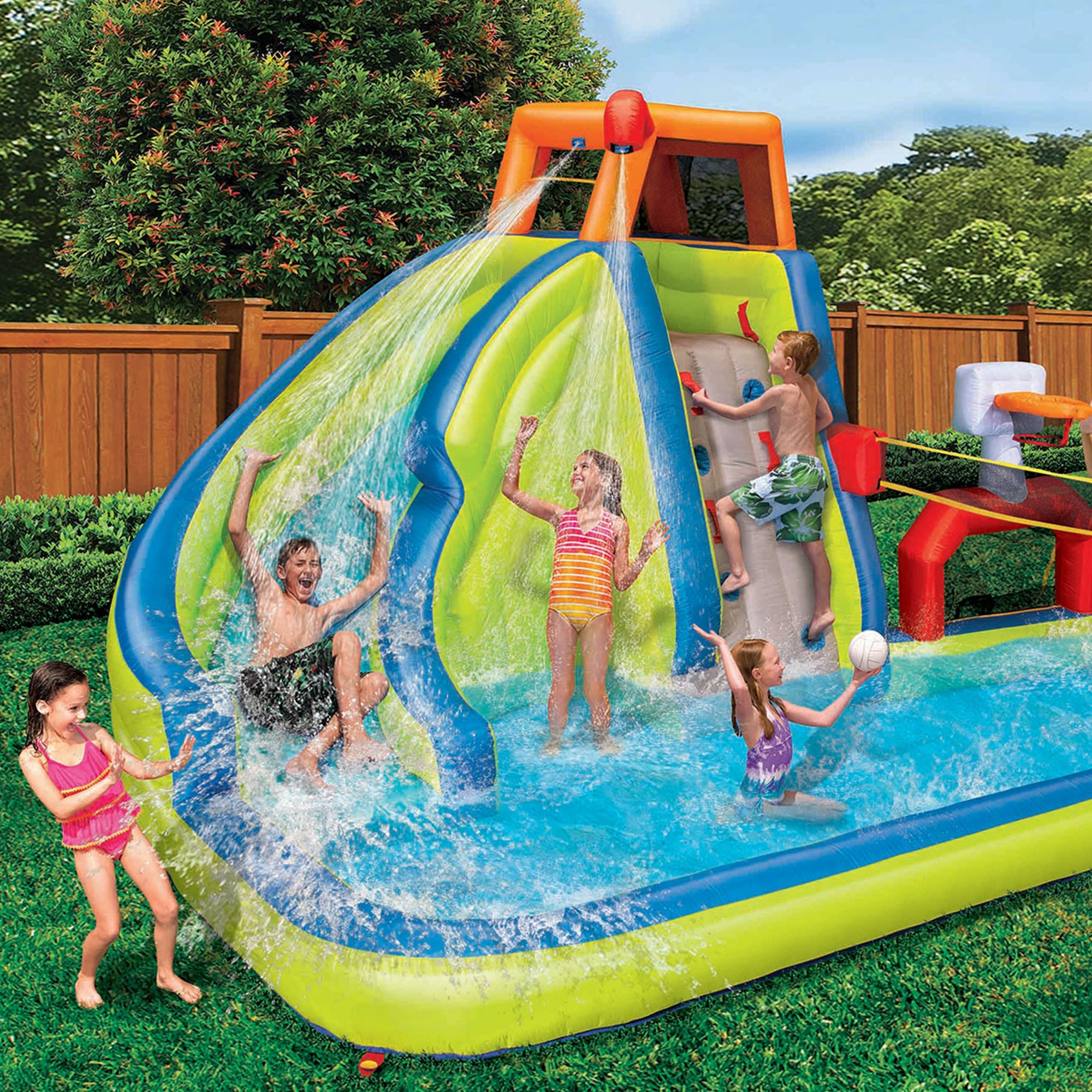 Banzai Aqua Sports Water Park Inflatable Kids Aquatic Activity Play (Open Box) - VMInnovations