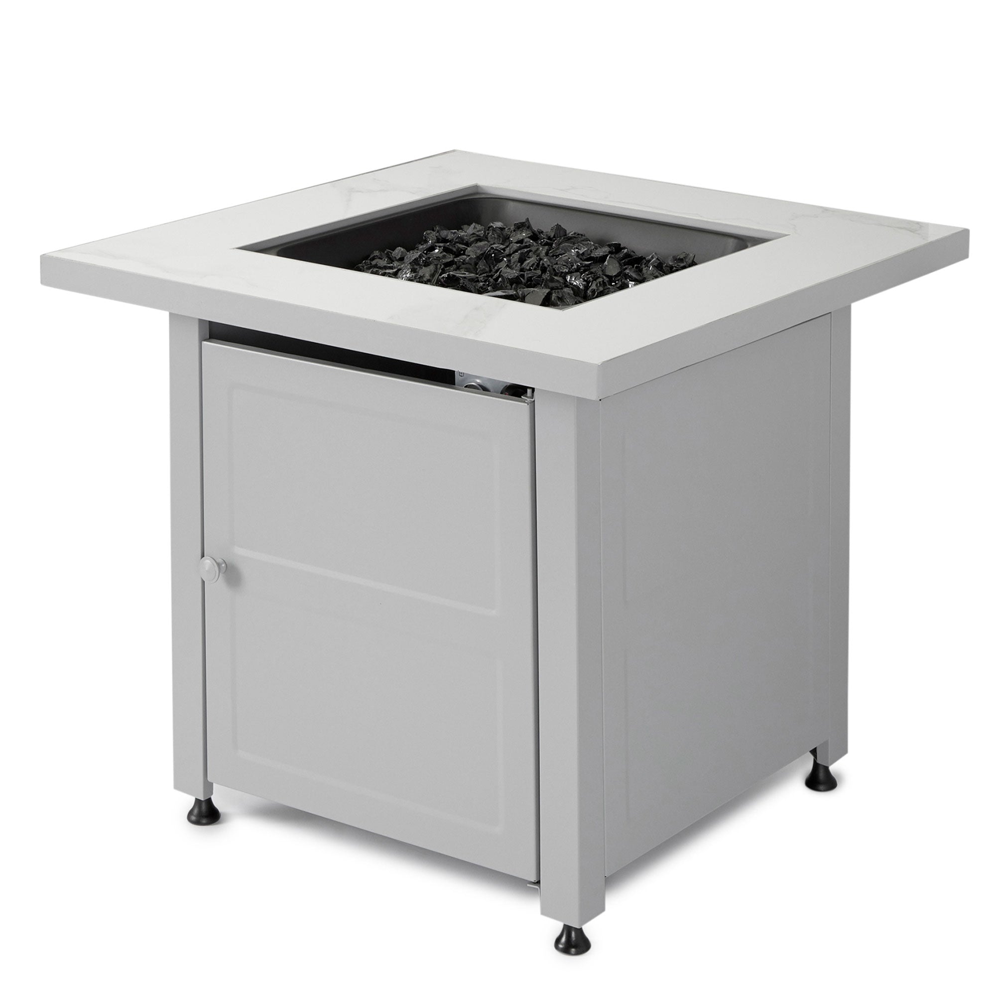 Endless Summer GAD15269G 50,000 BTU Outdoor Square Gas Firepit Table (Open Box) - VMInnovations