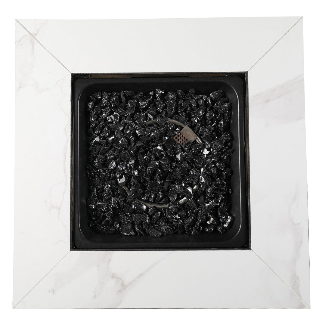 Endless Summer All Weather Outdoor Fire Pit with Faux Marble Finish (For Parts)