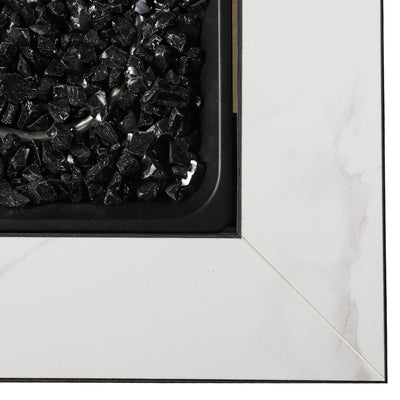 Endless Summer GAD15269G 50,000 BTU Outdoor Square Gas Firepit Table (Open Box) - VMInnovations