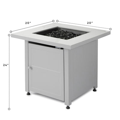Endless Summer GAD15269G 50,000 BTU Outdoor Square Gas Firepit Table (Open Box) - VMInnovations