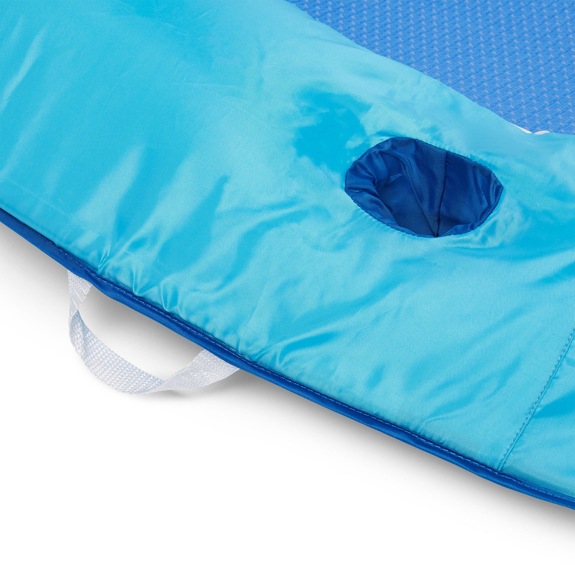 SwimWays Spring Float Inflatable Vinyl Recliner Pool Lounger, Blue (Open Box)