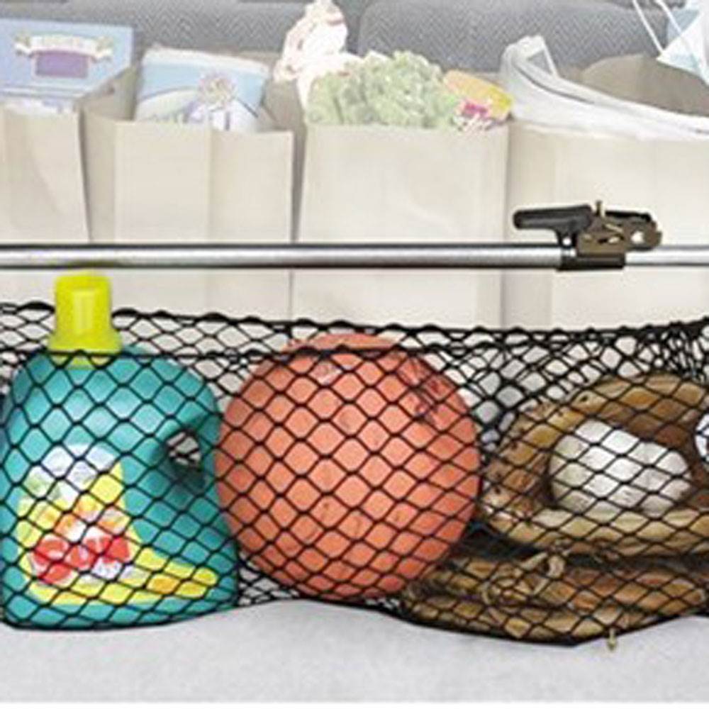 Keeper Kargo Bar Pickup Truck Adjustable Expandable Ratchet Storage Net (3 Pack)