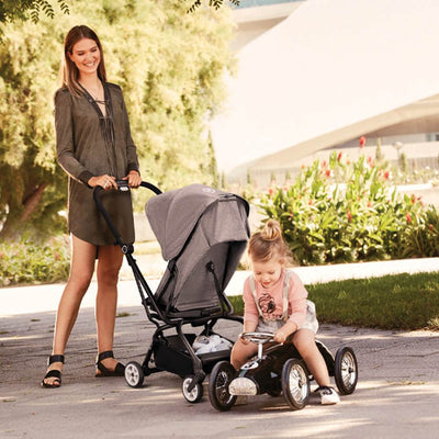 Cybex Eezy S Twist Baby Stroller, Manhattan Grey & Aton 2  Rear-Facing Car Seat