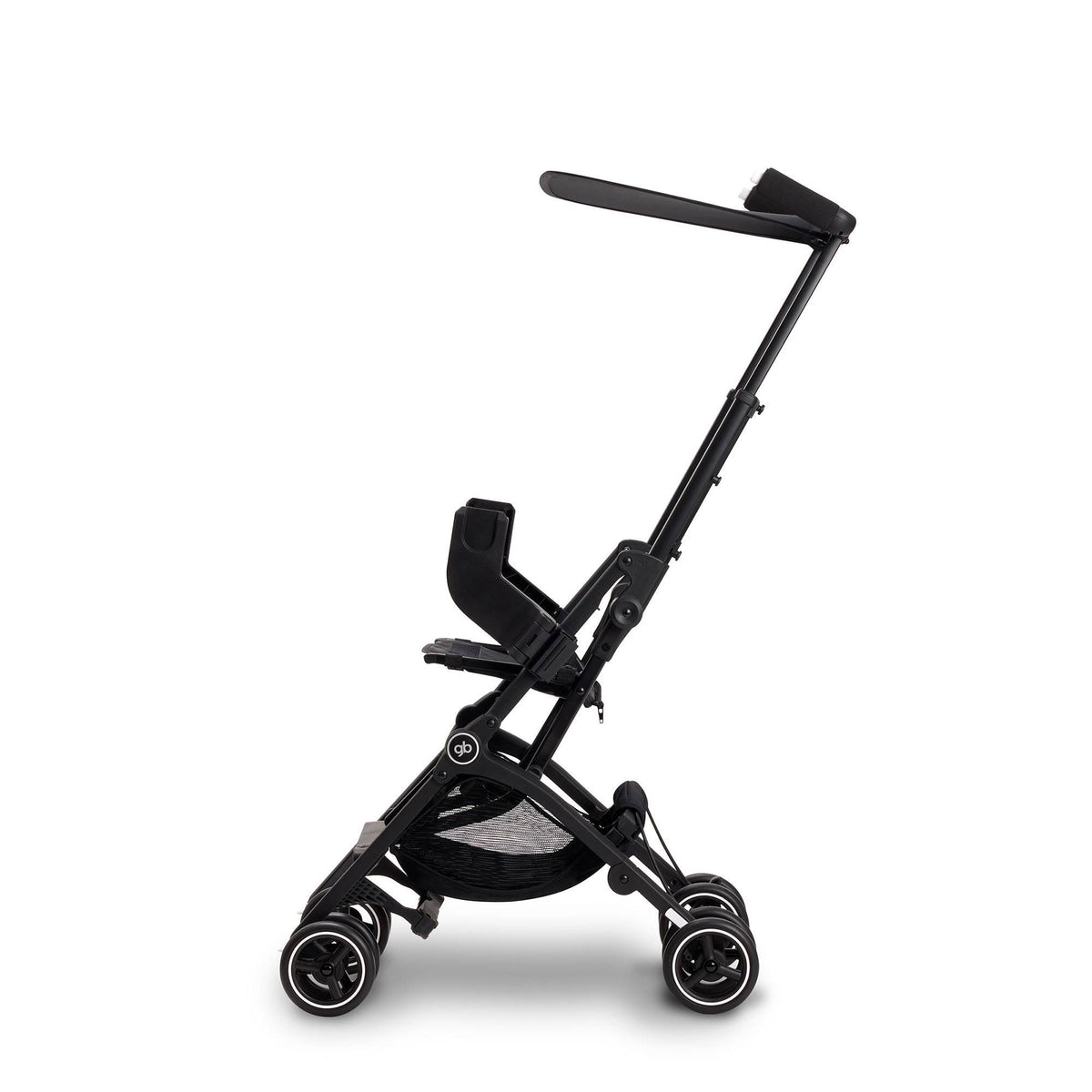 gb POCKIT GO Car Seat Carrier, Satin Black & CYBEX Aton 2 Car Seat, Black Beauty