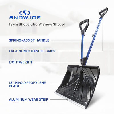 Snow Joe Snow Shovel with Spring Assisted Handle (Open Box)