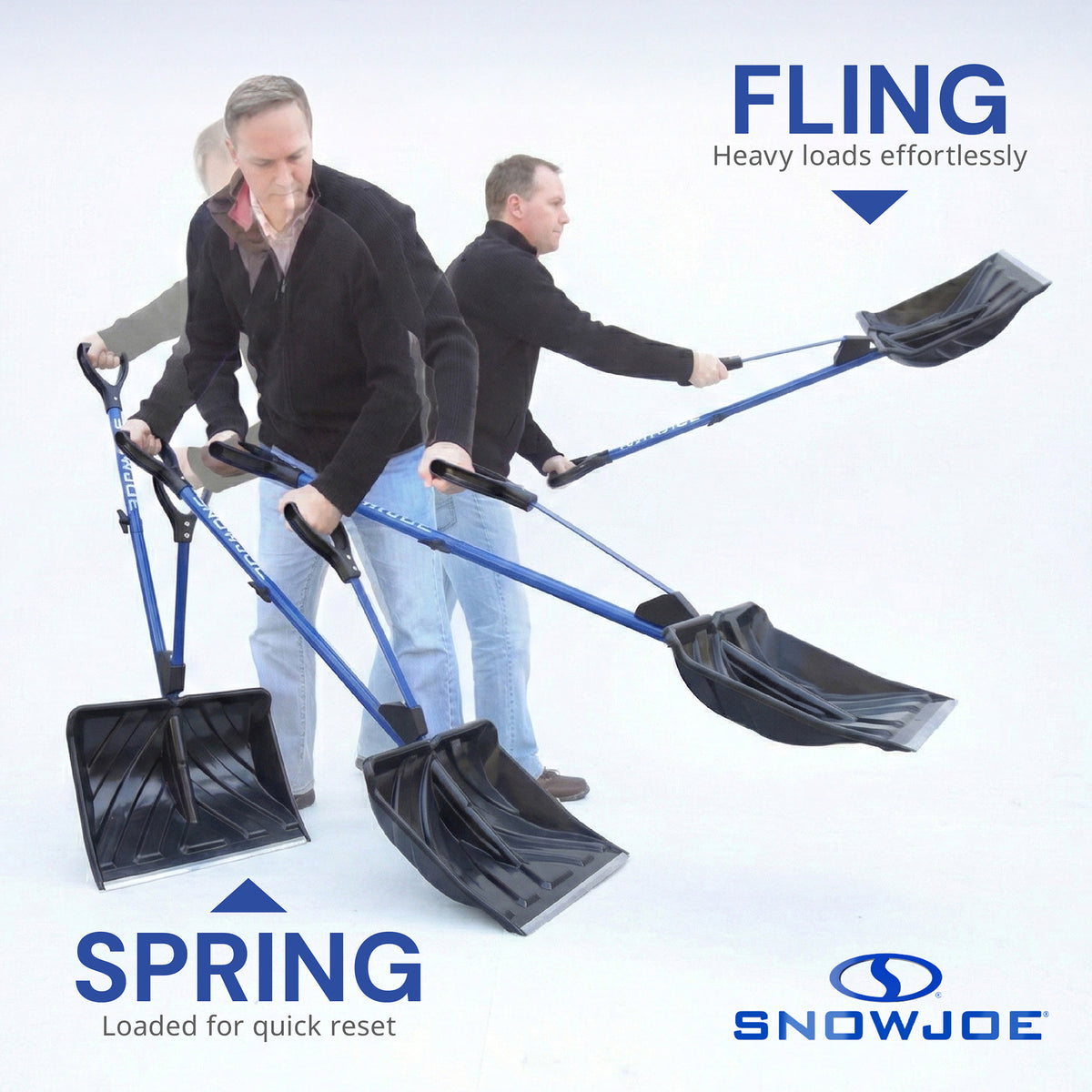 Snow Joe Snow Shovel with Spring Assisted Handle (Open Box)