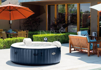 Intex PureSpa 4-Person Inflatable Heated Bubble Hot Tub With Soft Foam Headrest - VMInnovations