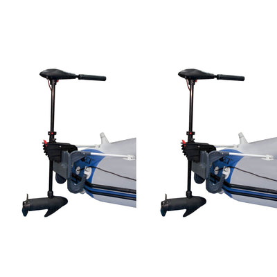 Intex 68631E Fresh & Saltwater Transom Boat 8 Speed Trolling Motor (2 Pack)