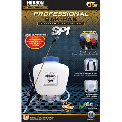 HD Hudson SP1 47 Inch Multiuse Professional 4 Gallon Bak Pak Sprayer (Open Box)
