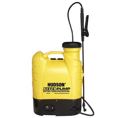 HD Hudson NeverPump Bak Pak Battery Powered Sprayer for Weeds, Pests, & Cleaning
